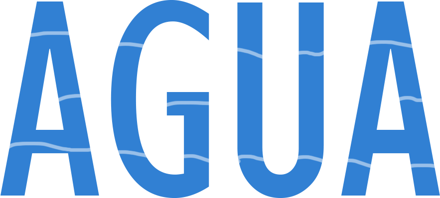 sitio sobre el agua. logotipo